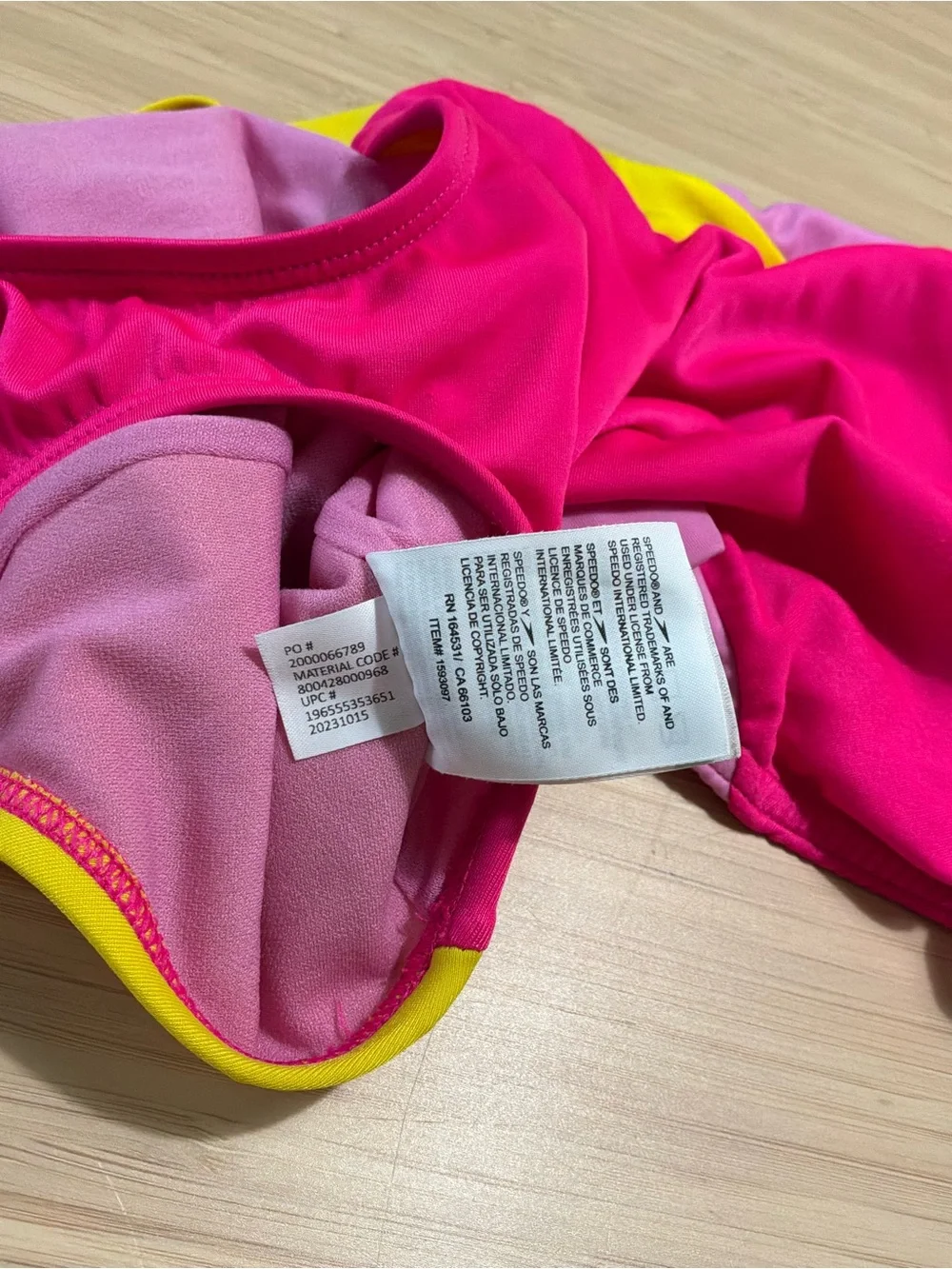 Speedo Girls Hot Pink One-Piece Swimsuit Medium